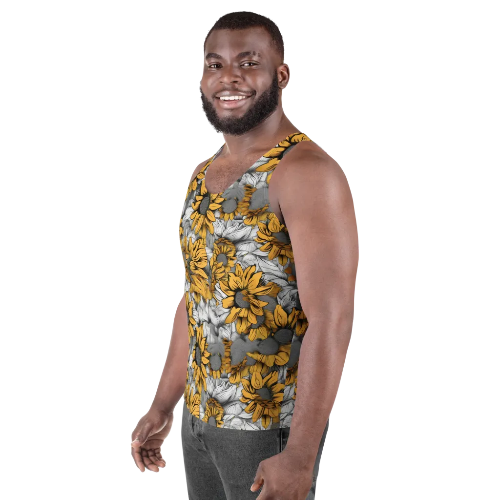 Gilded Garden on Men's Tank Top — Left Front