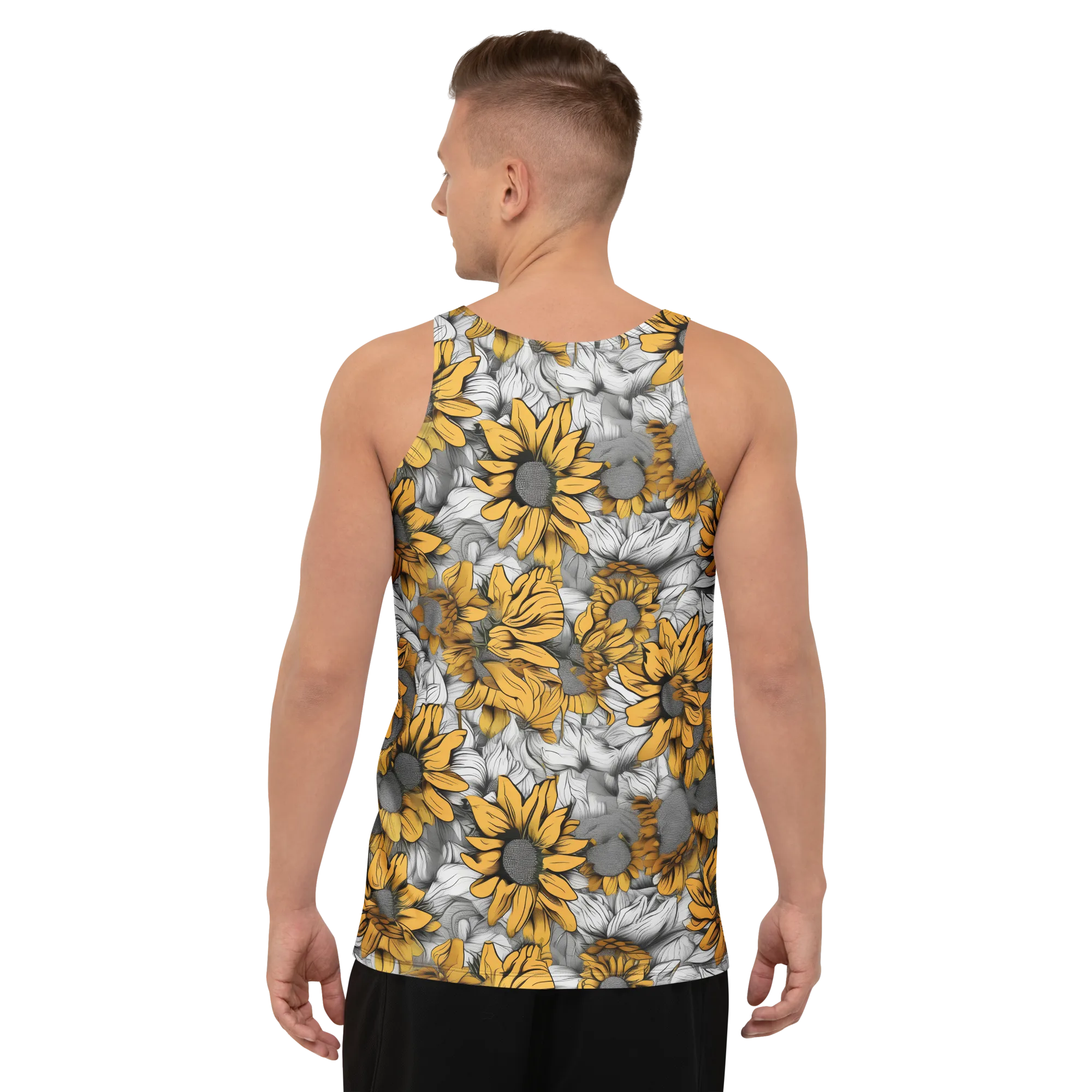 Gilded Garden on Men's Tank Top — Back print