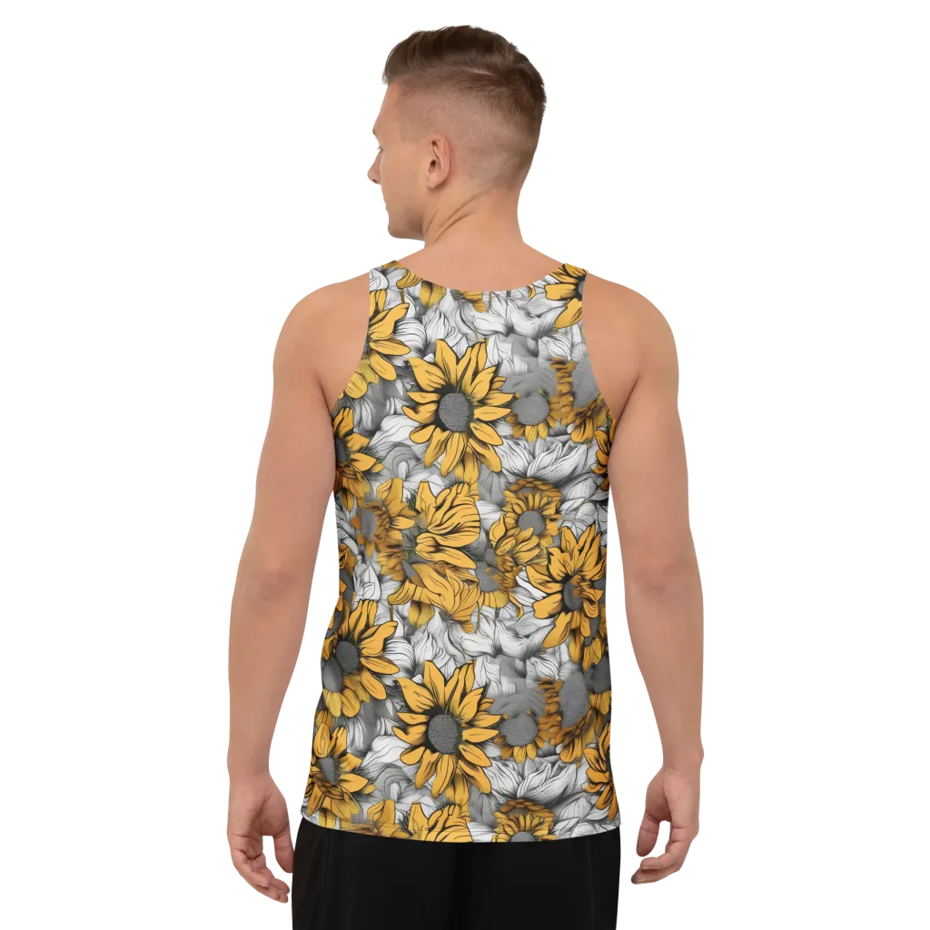 Gilded Garden on Men's Tank Top — Back print