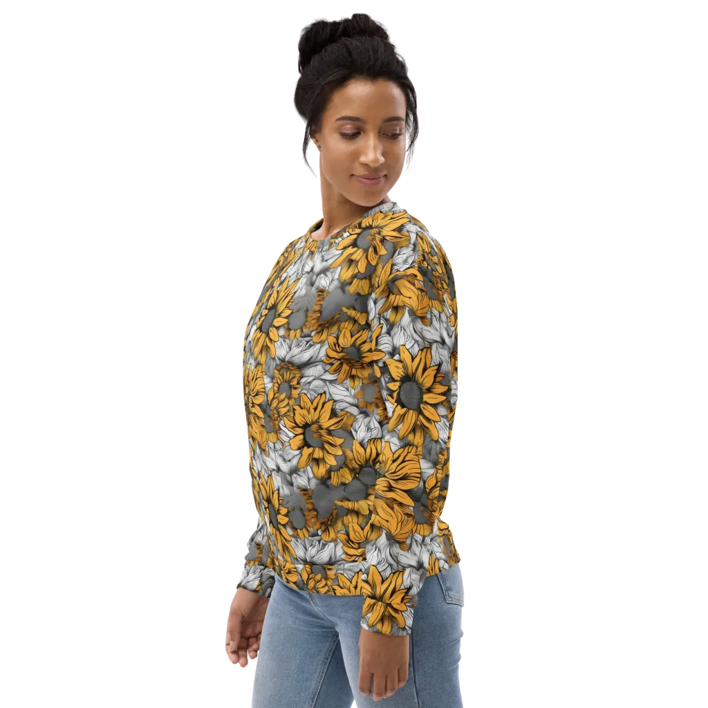 Gilded Garden on Sweatshirt — Left sleeve