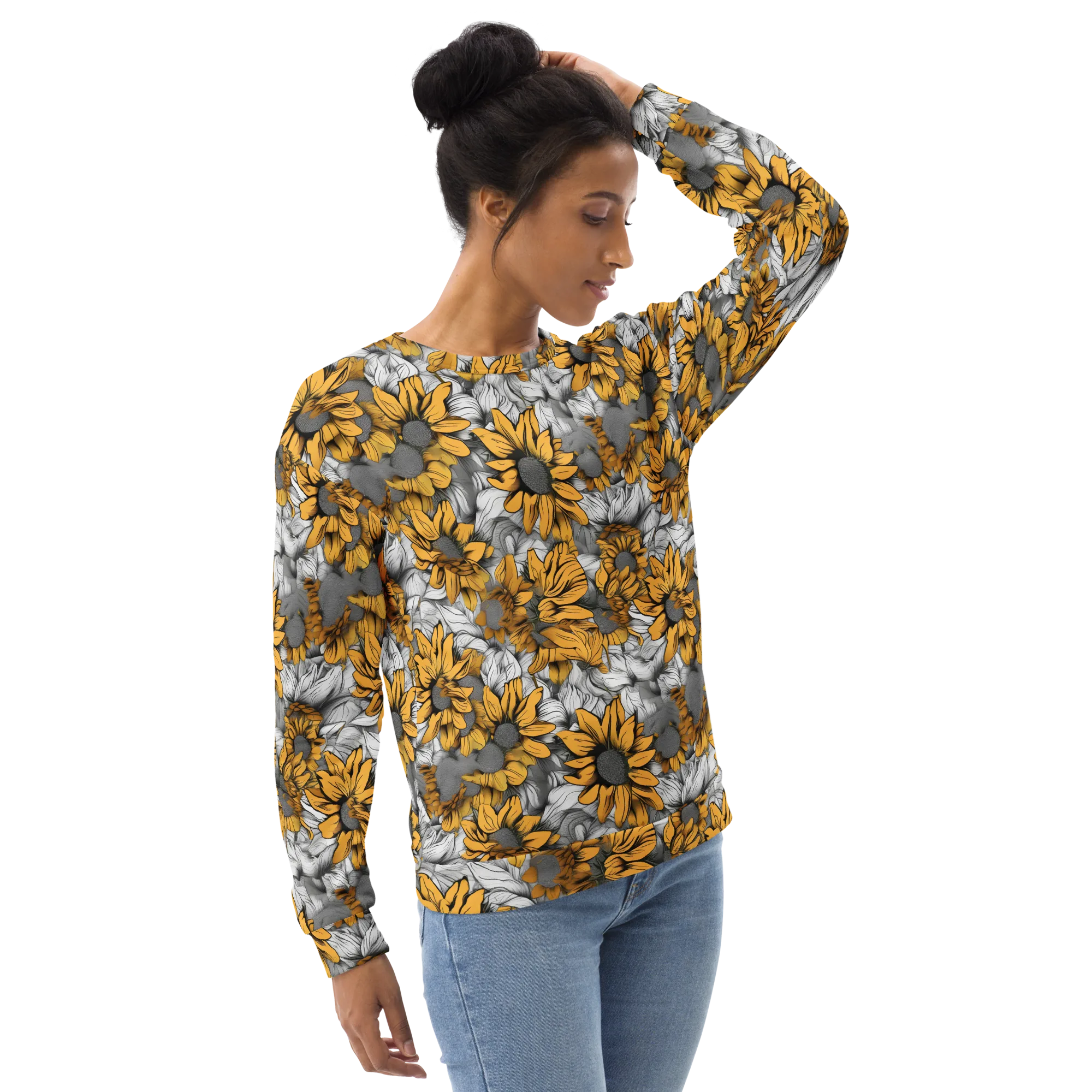 Gilded Garden on Sweatshirt — Right sleeve