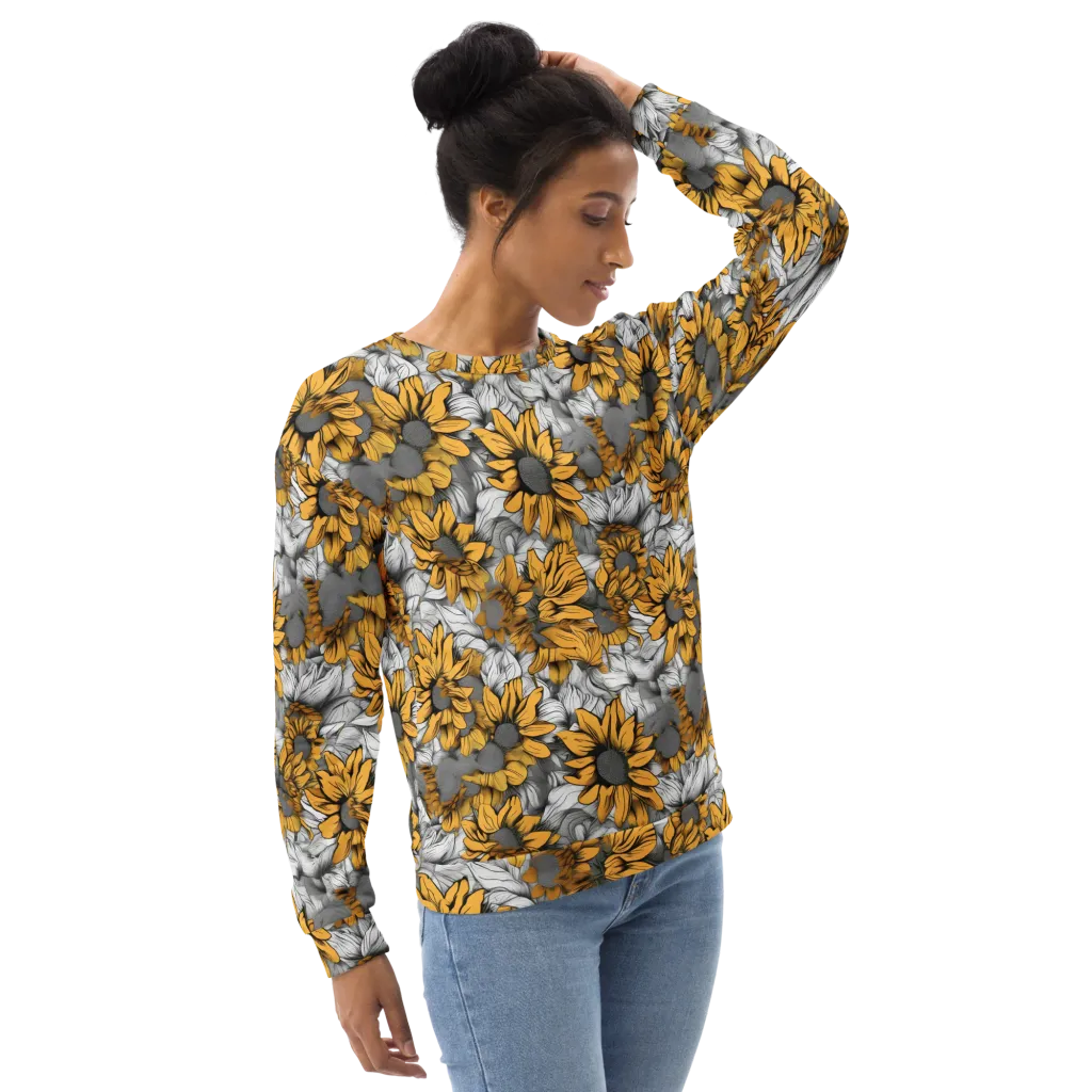 Gilded Garden on Sweatshirt — Right sleeve