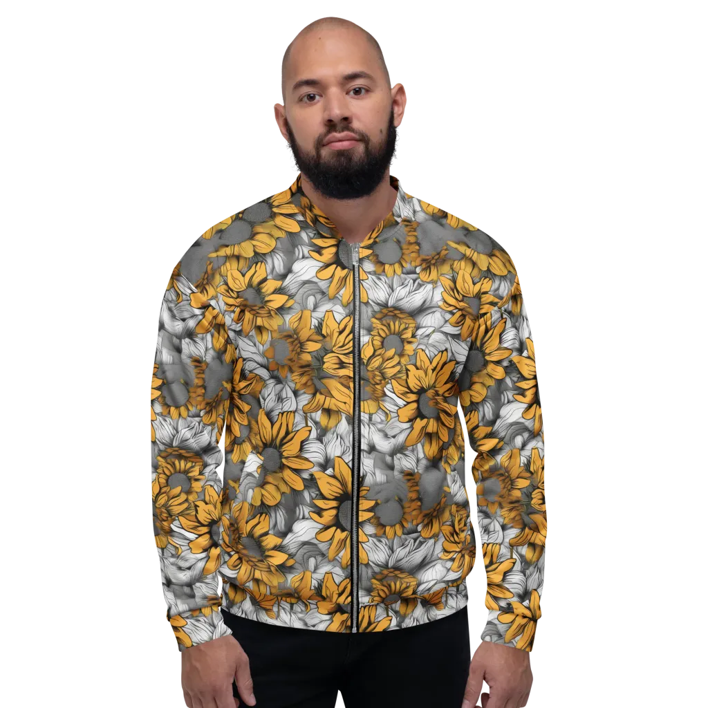 Gilded Garden on Bomber Jacket — Front