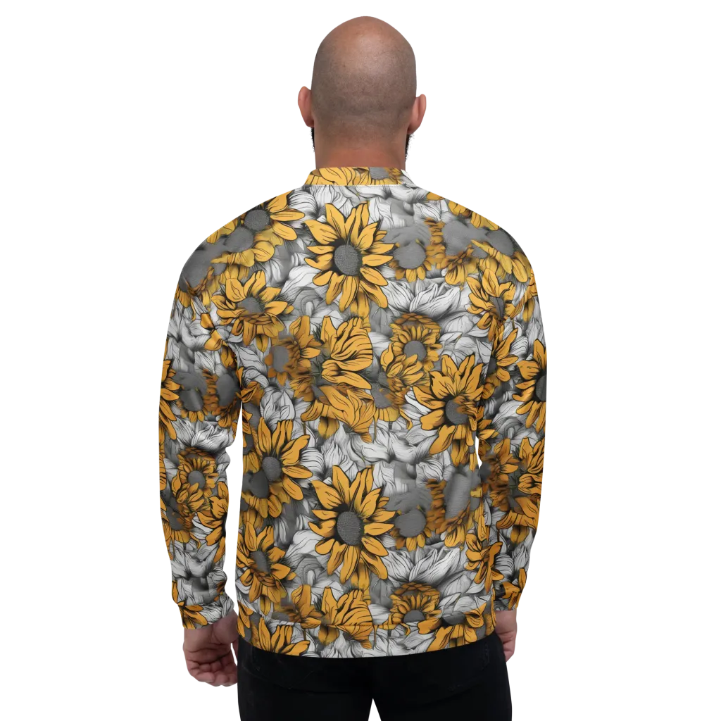 Gilded Garden on Bomber Jacket — Back