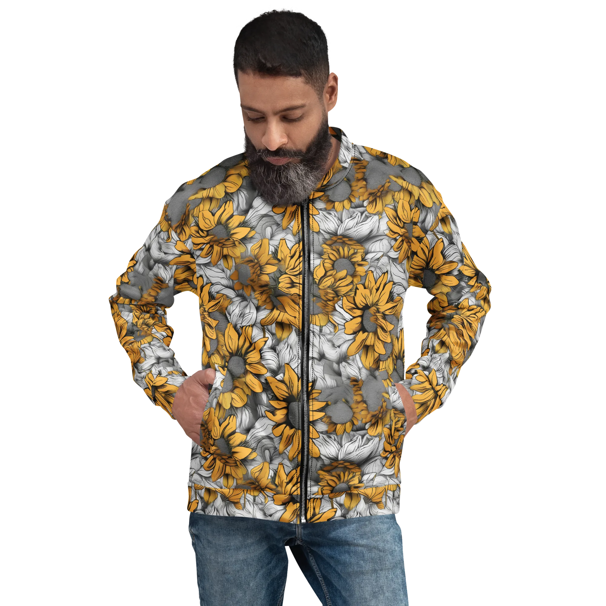 Gilded Garden on Bomber Jacket — Front print