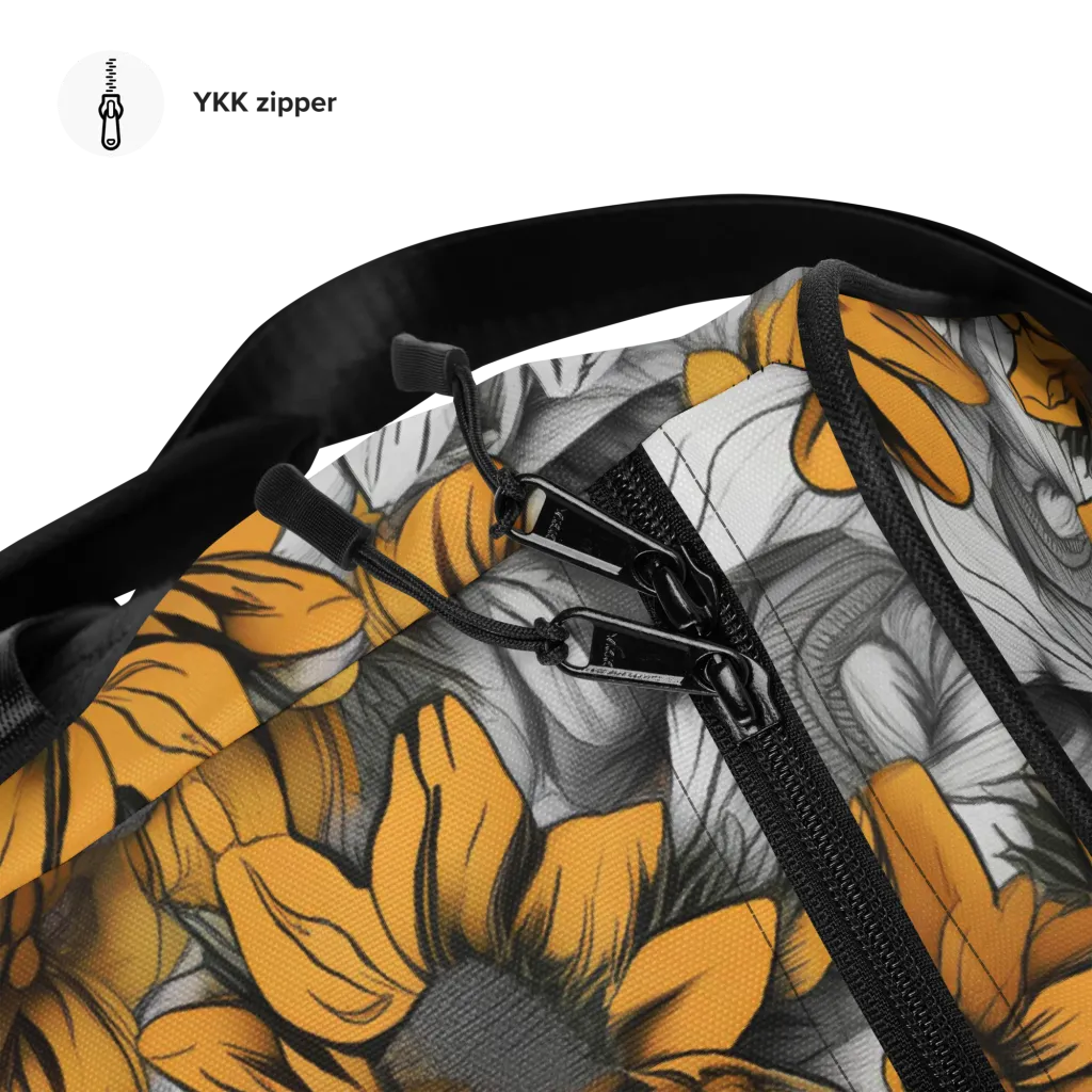 Gilded Garden on Duffle Bag — Front print