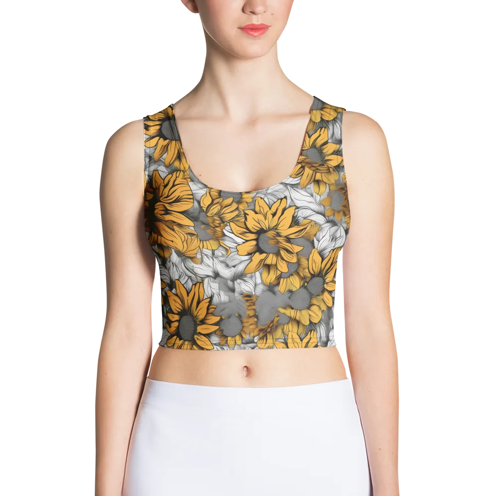 Gilded Garden on Crop Top — Front