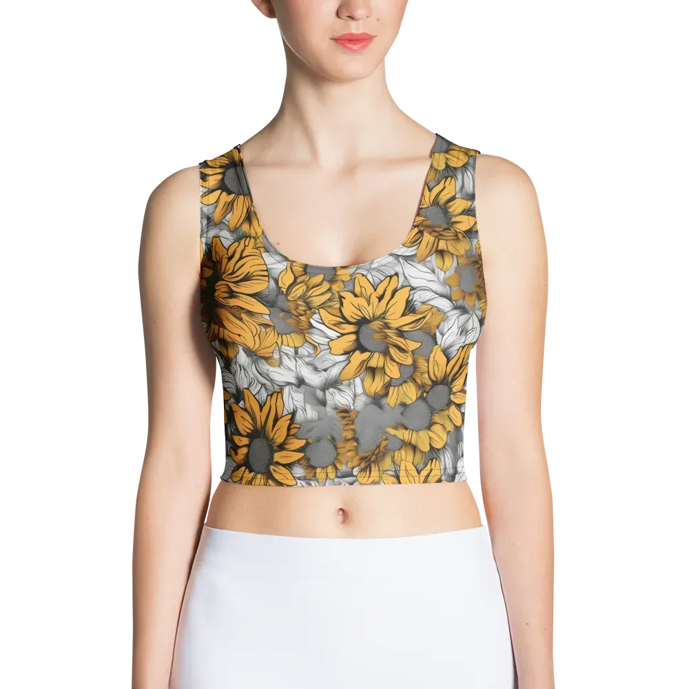 Gilded Garden on Crop Top — Front