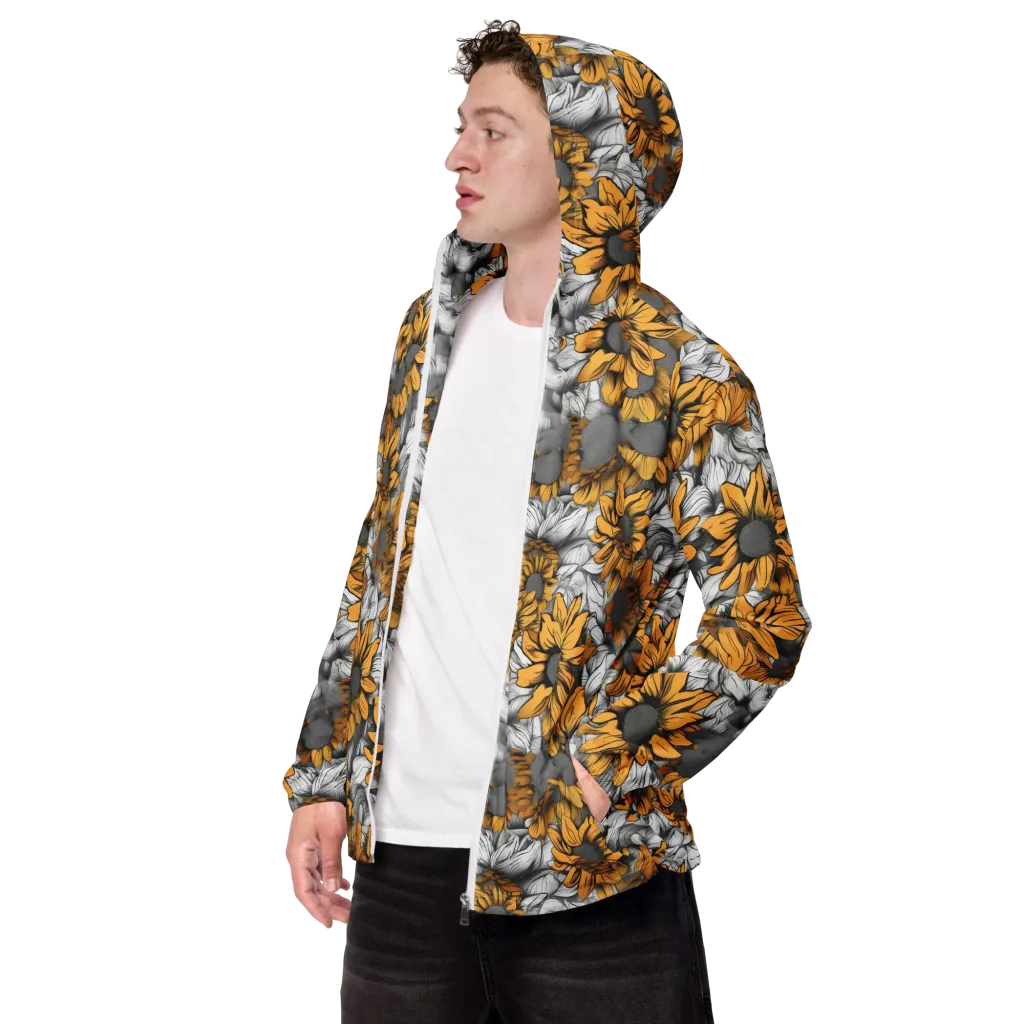 Gilded Garden on Men's Windbreaker — Left Front
