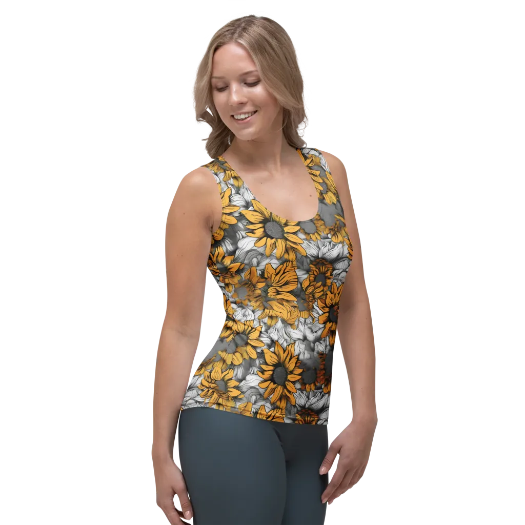 Gilded Garden on Women's Tank Top — Right Front