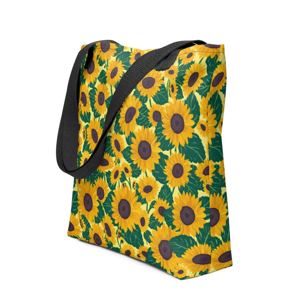 Sunlit Sunflower on Tote Bag — Print file