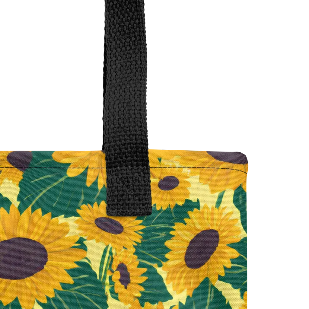Sunlit Sunflower on Tote Bag — Product details