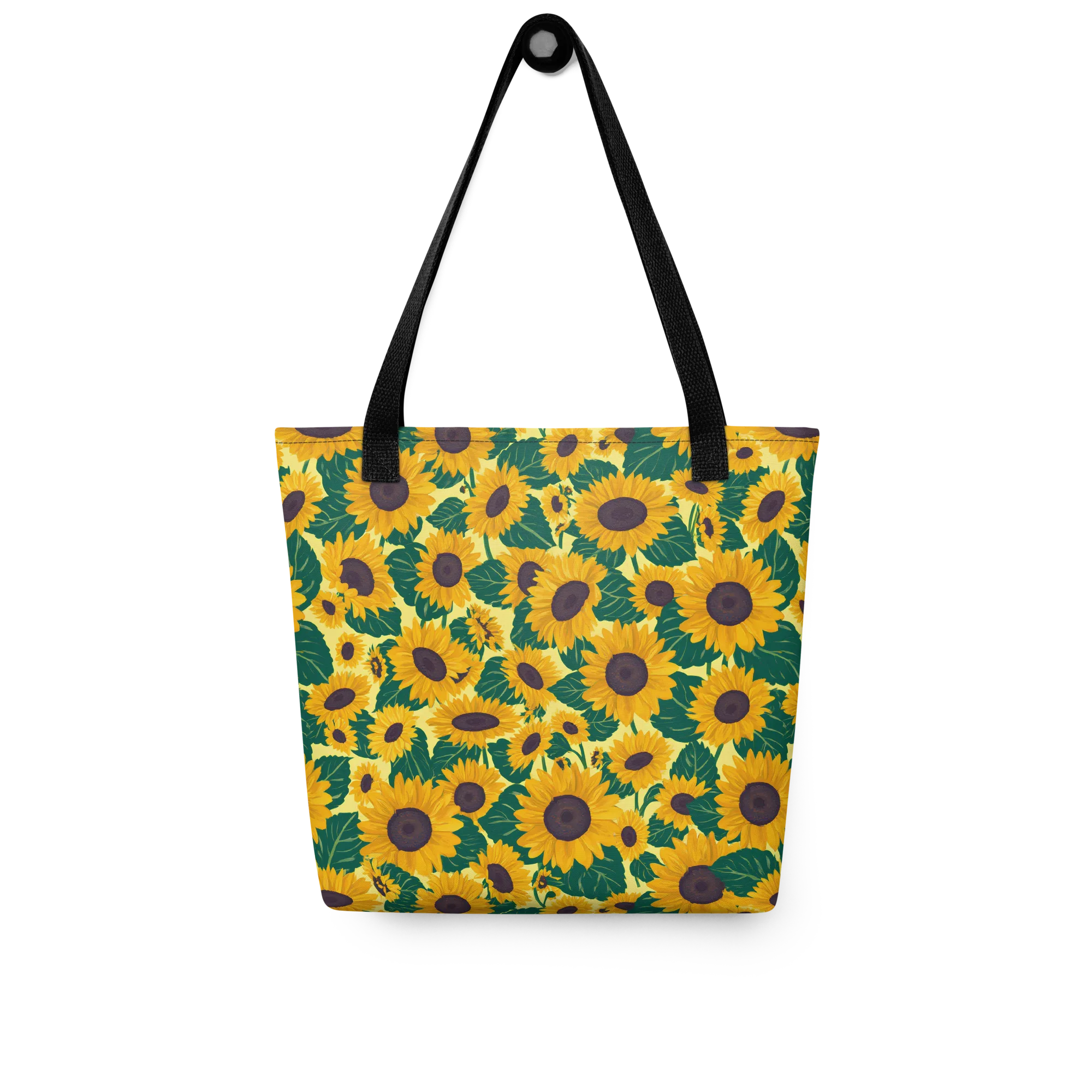 Sunlit Sunflower on Tote Bag — Front