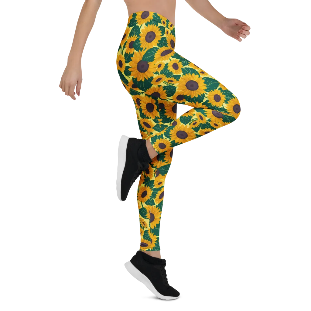 Sunlit Sunflower on Leggings — Print file