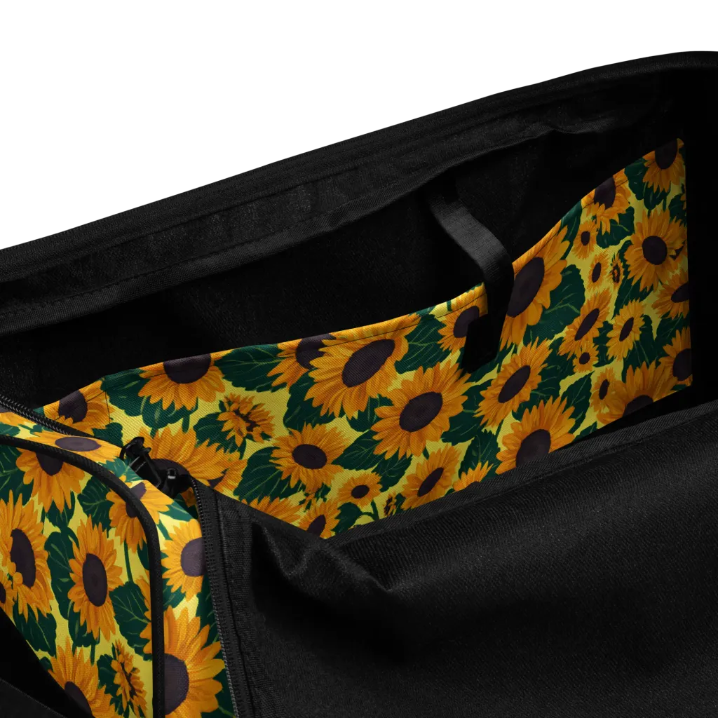 Sunlit Sunflower on Duffle Bag — Product details