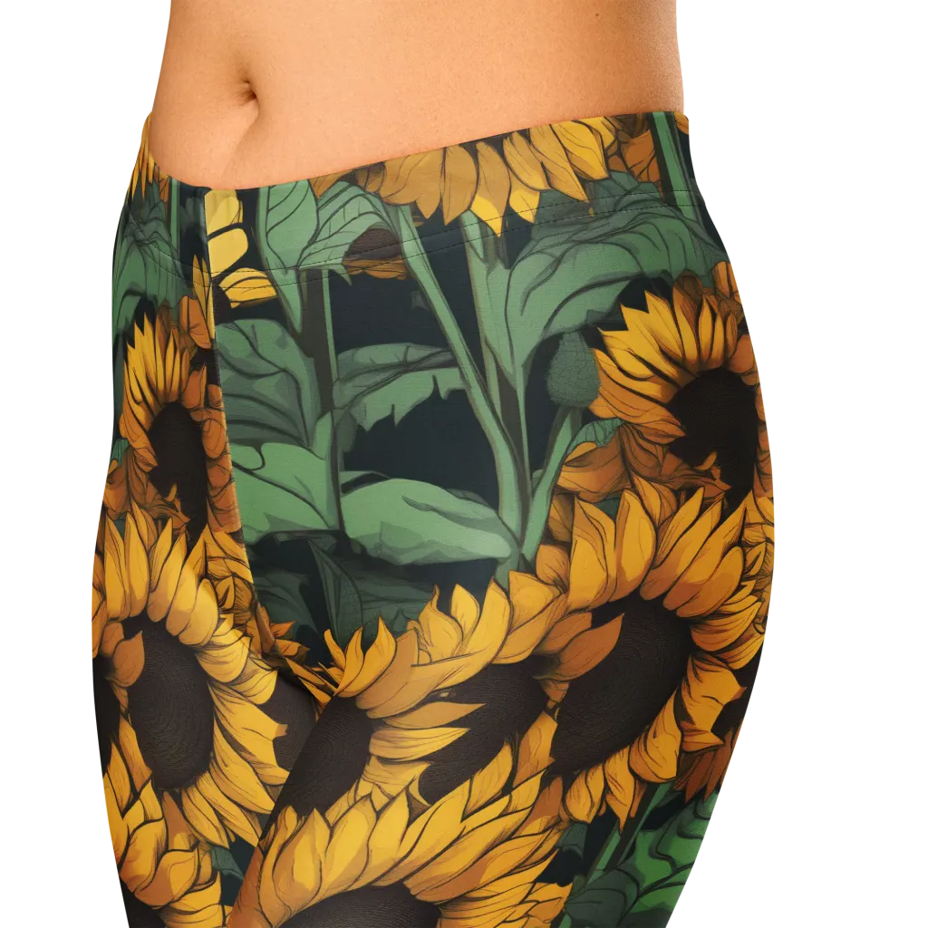 Golden Canopy on Capri Leggings — Print file
