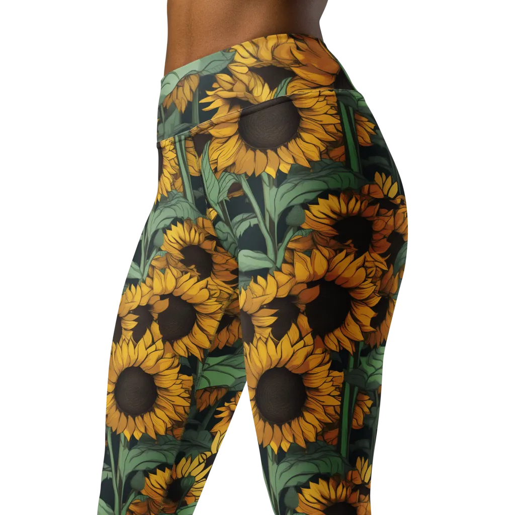 Golden Canopy on Yoga Leggings — Print file