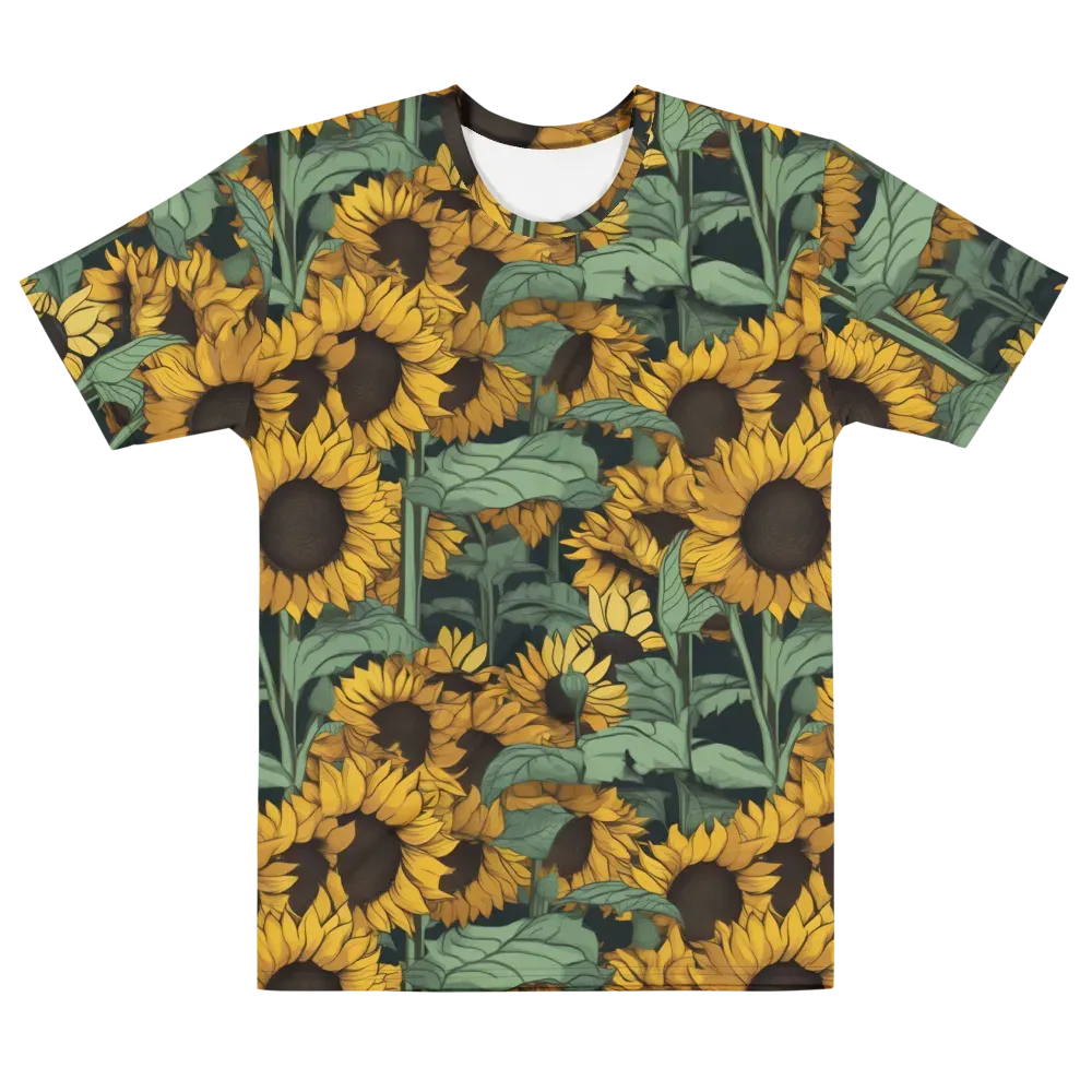 Golden Canopy on Men's Cotton Crew Neck T-Shirt — Back print