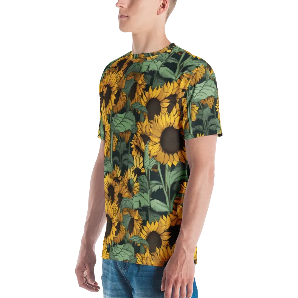 Golden Canopy on Men's Crew Neck T-Shirt — Left