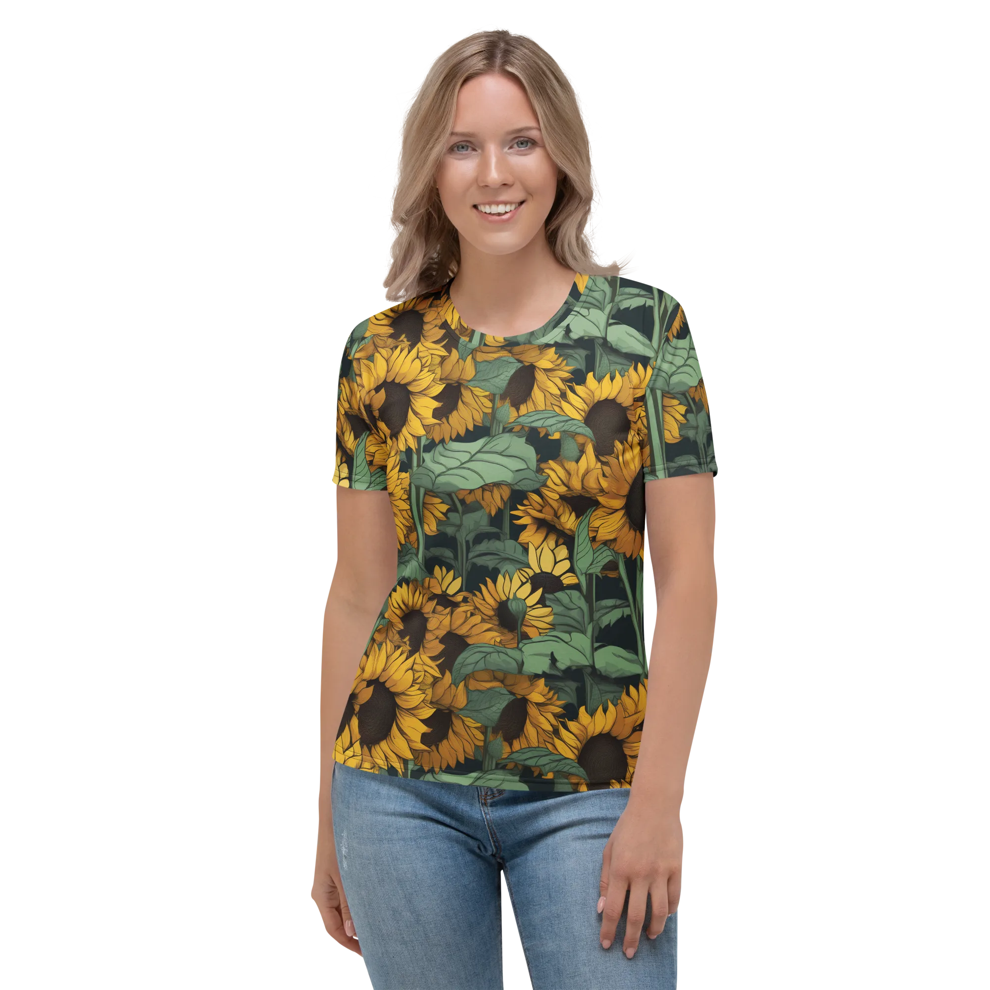 Golden Canopy on Women's Crew Neck T-Shirt — Front