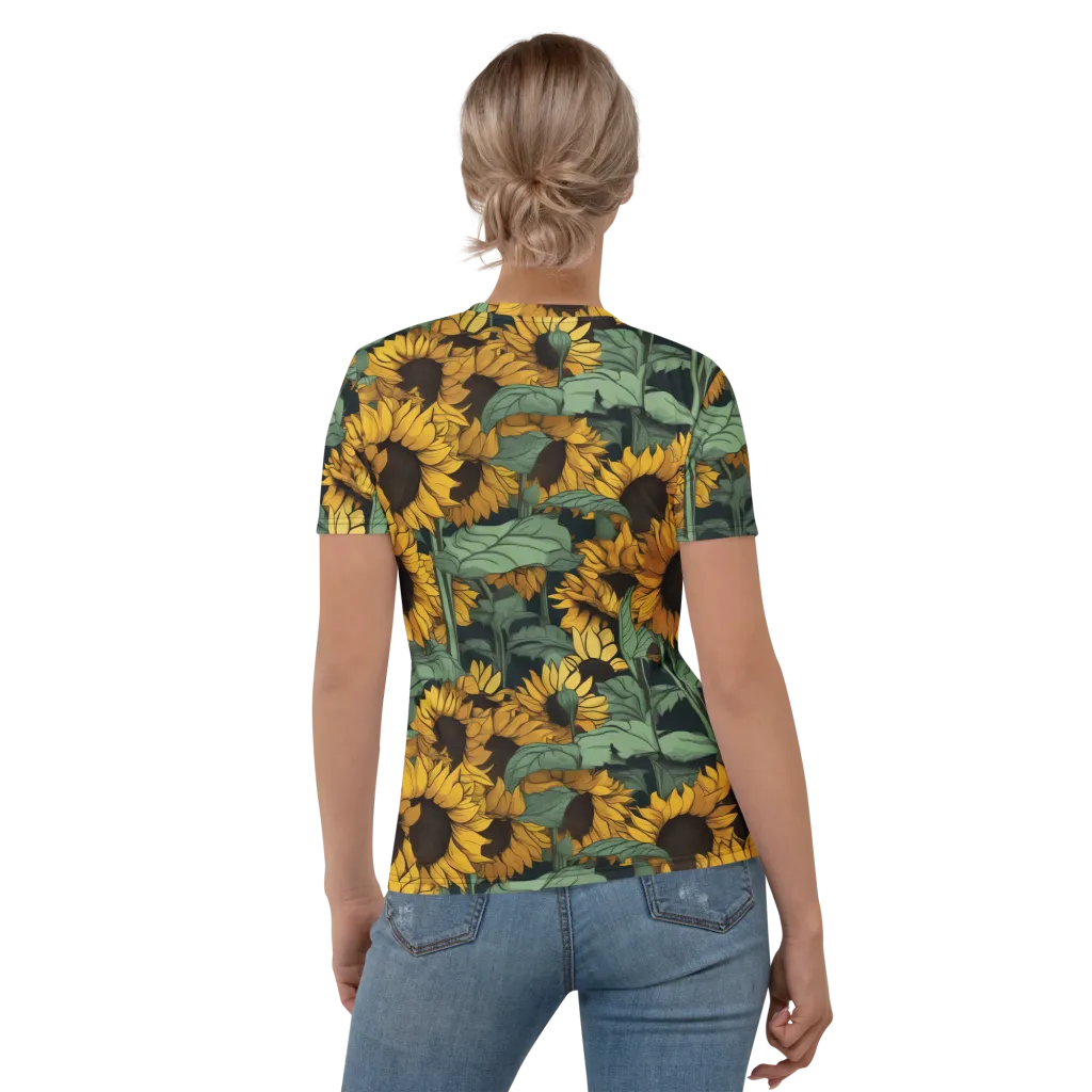 Golden Canopy on Women's Crew Neck T-Shirt — Back