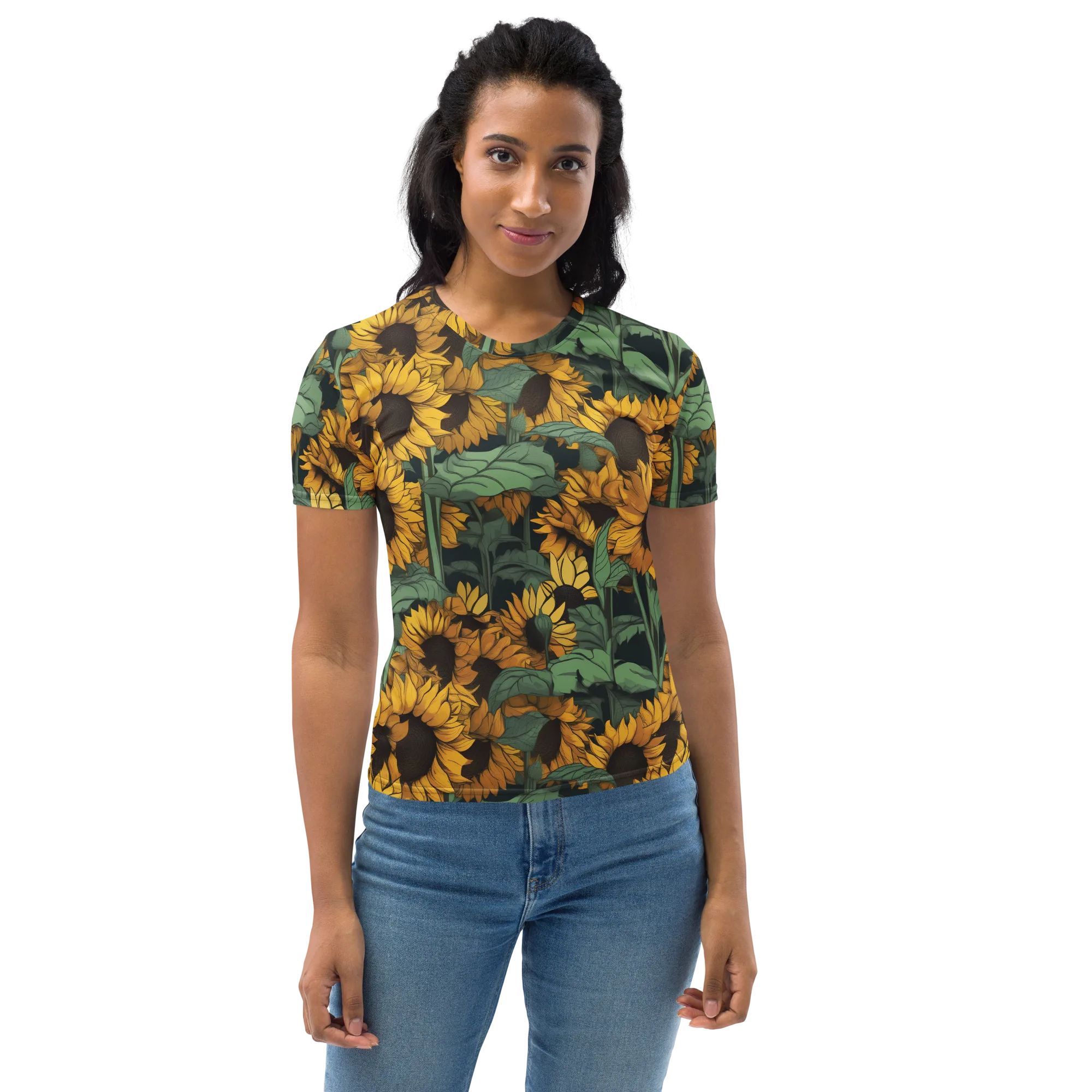Golden Canopy on Women's Crew Neck T-Shirt — Print file