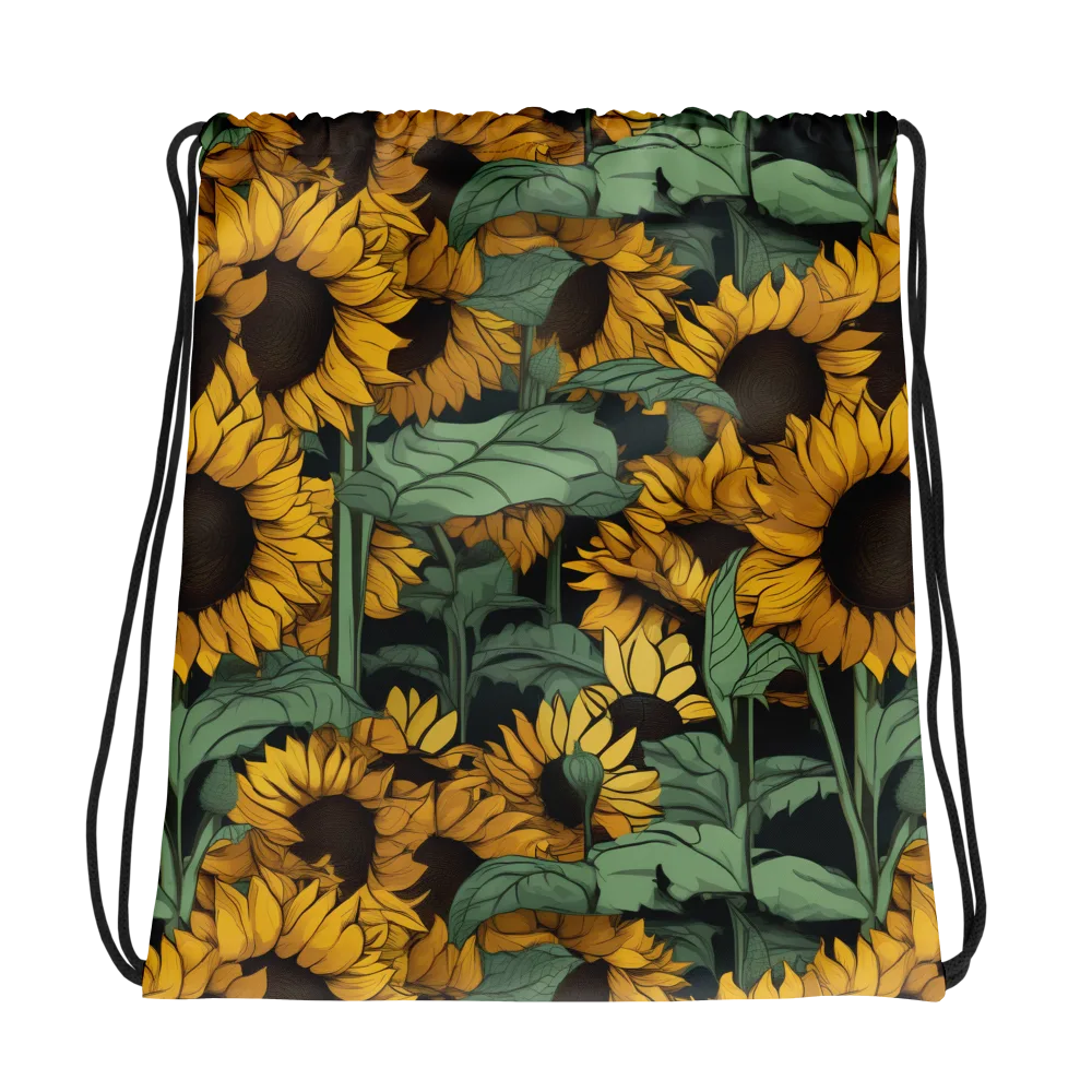 Golden Canopy on Drawstring Bag — Mockup