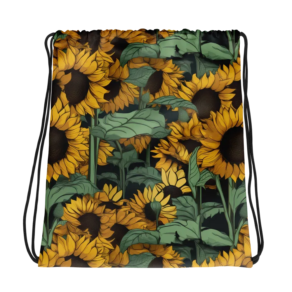 Golden Canopy on Drawstring Bag — Mockup