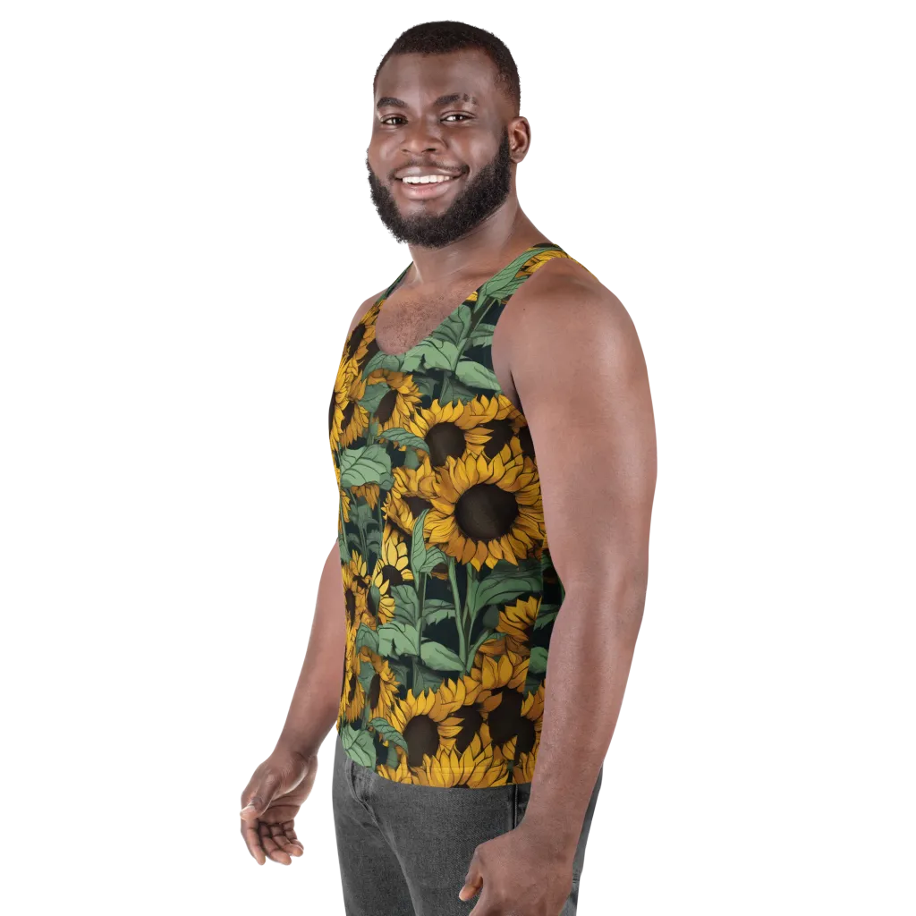 Golden Canopy on Men's Tank Top — Left Front