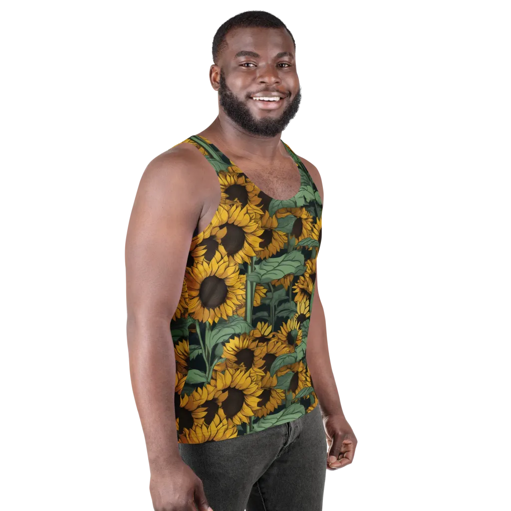 Golden Canopy on Men's Tank Top — Right Front