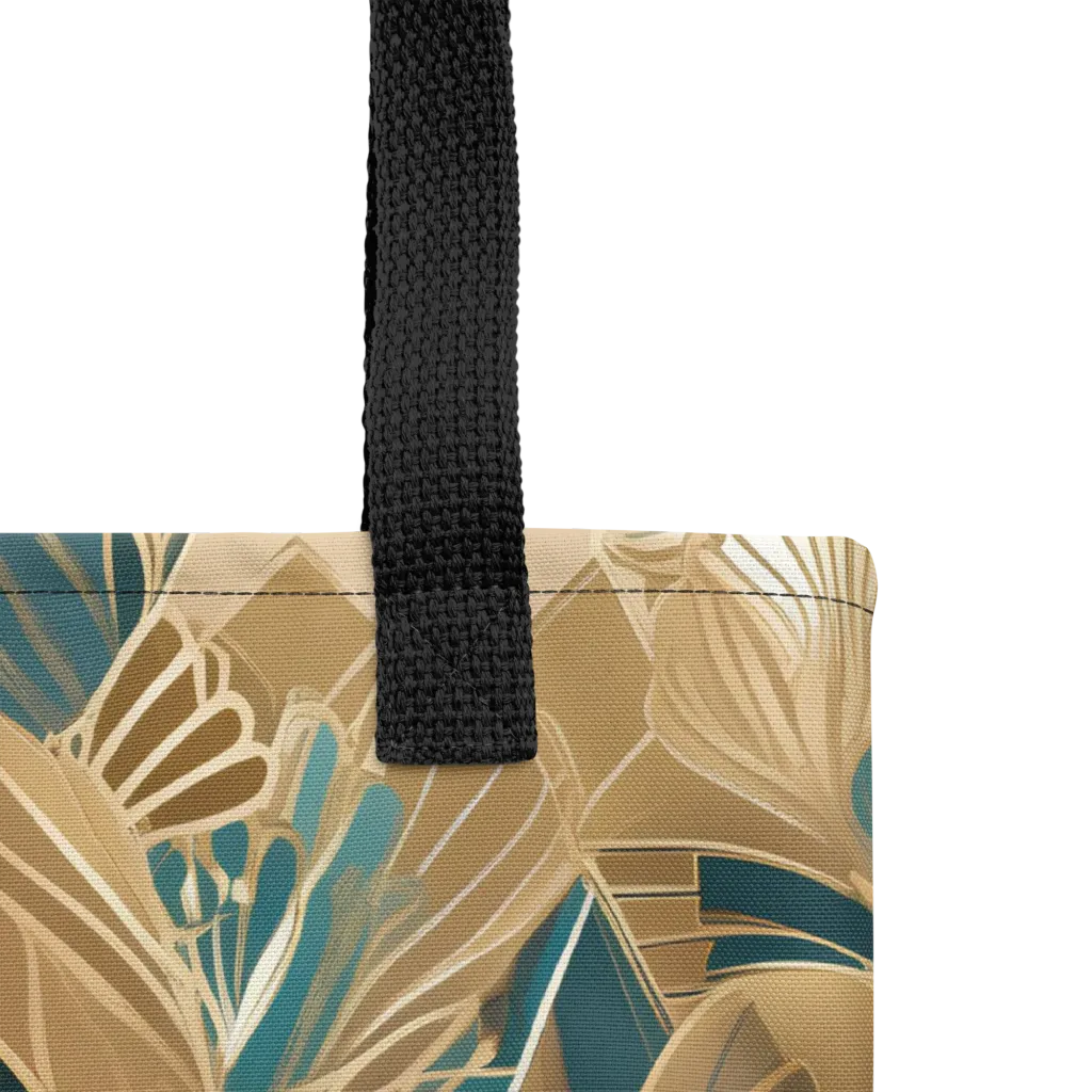 Gilded Peacock Garden on Tote Bag — Product details