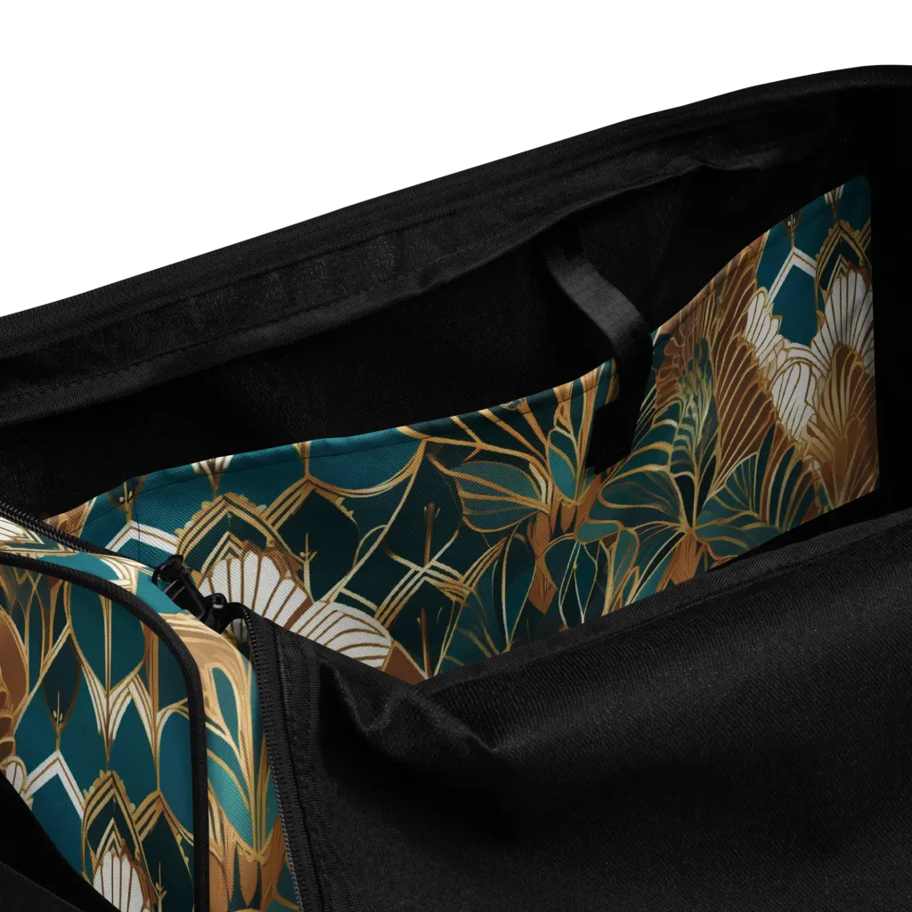 Gilded Peacock Garden on Duffle Bag — Product details