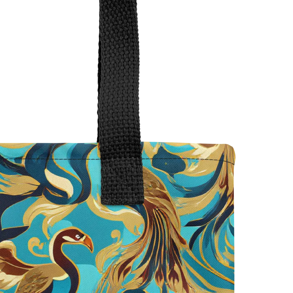Gilded Crane Rhapsody on Tote Bag — Product details