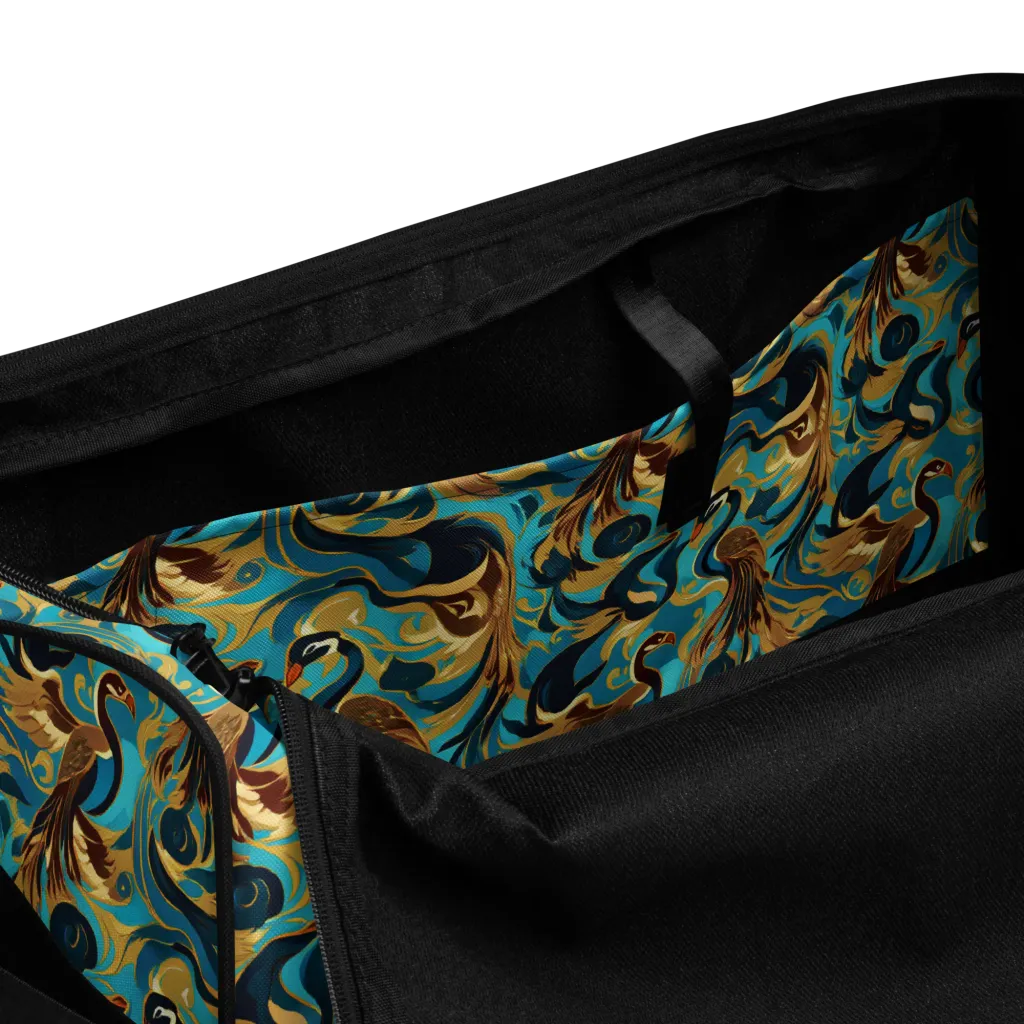 Gilded Crane Rhapsody on Duffle Bag — Product details