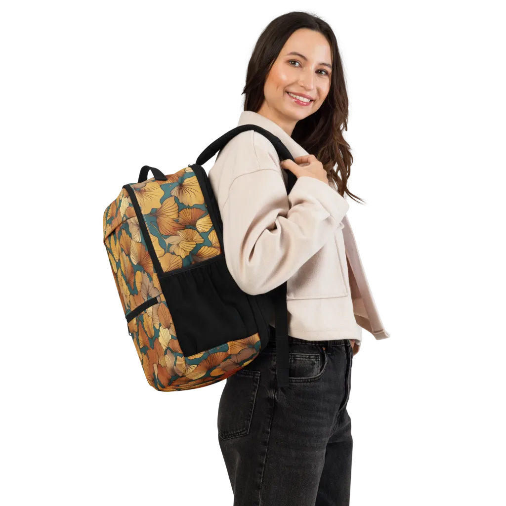 Ginkgo Ember on Utility Backpack — Right