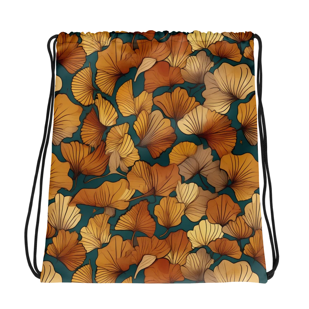 Ginkgo Ember on Drawstring Bag — Mockup