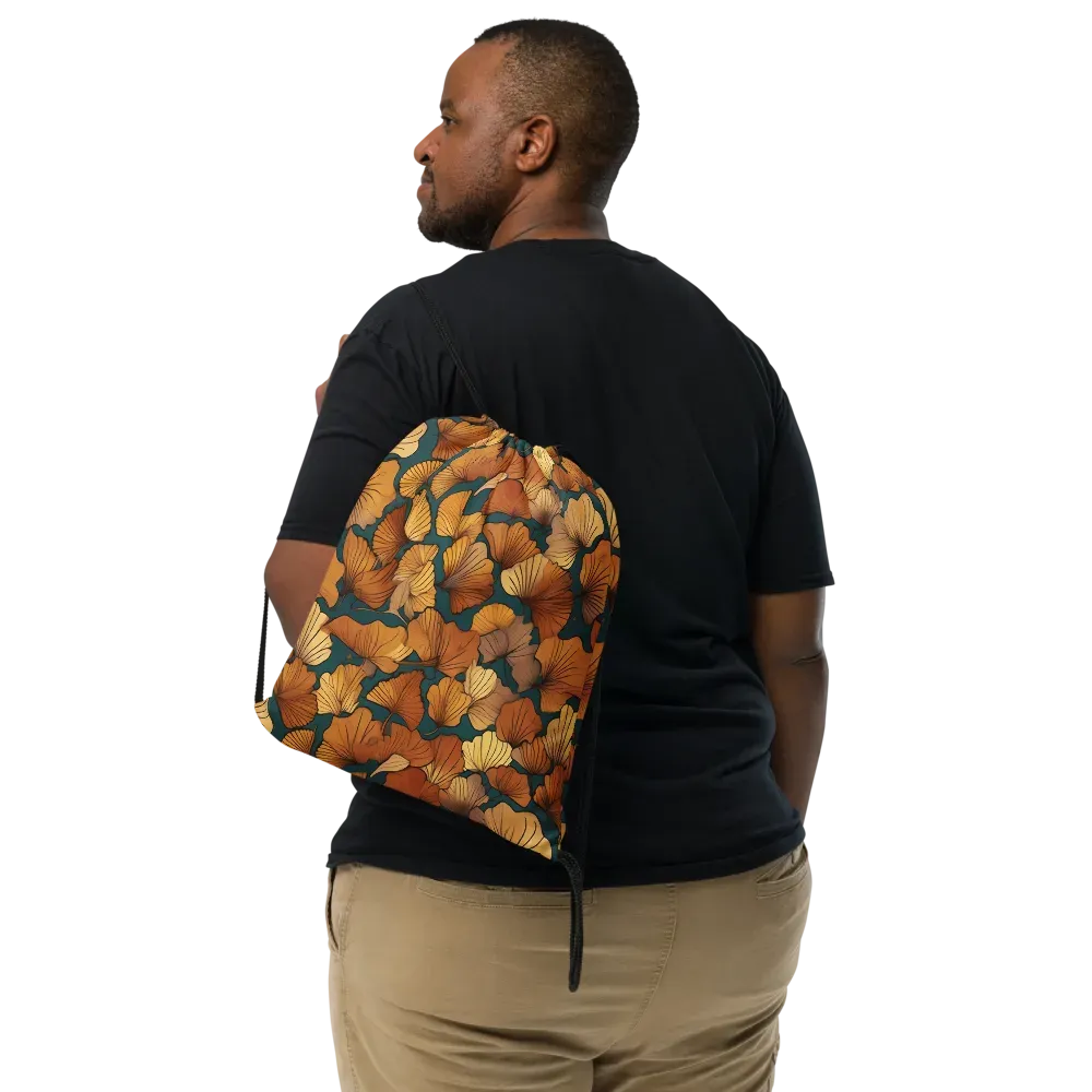 Ginkgo Ember on Drawstring Bag — Print file