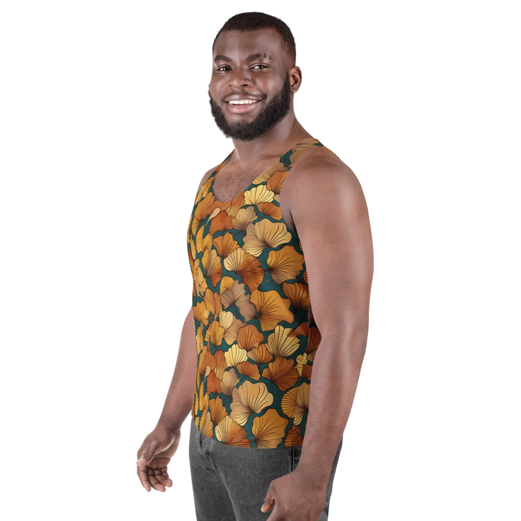Ginkgo Ember on Men's Tank Top — Left Front