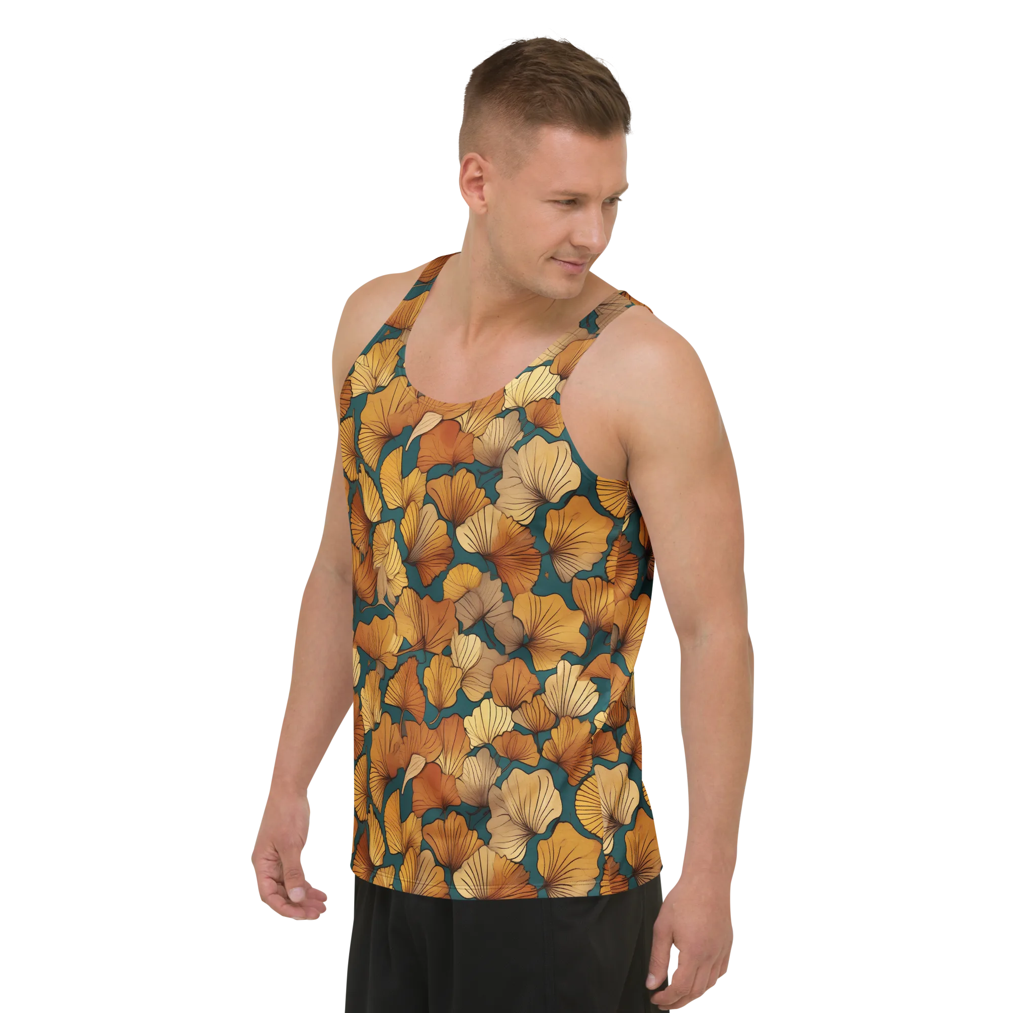 Ginkgo Ember on Men's Tank Top — Front print