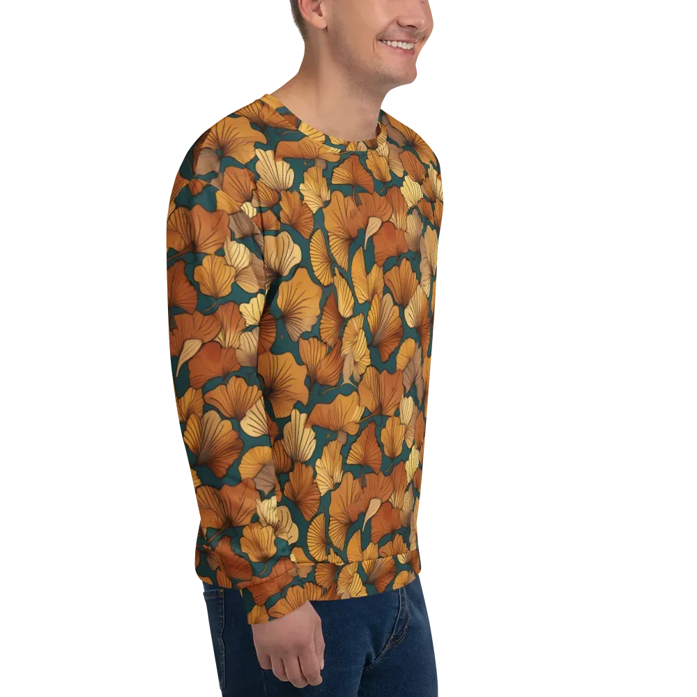Ginkgo Ember on Sweatshirt — Right Front