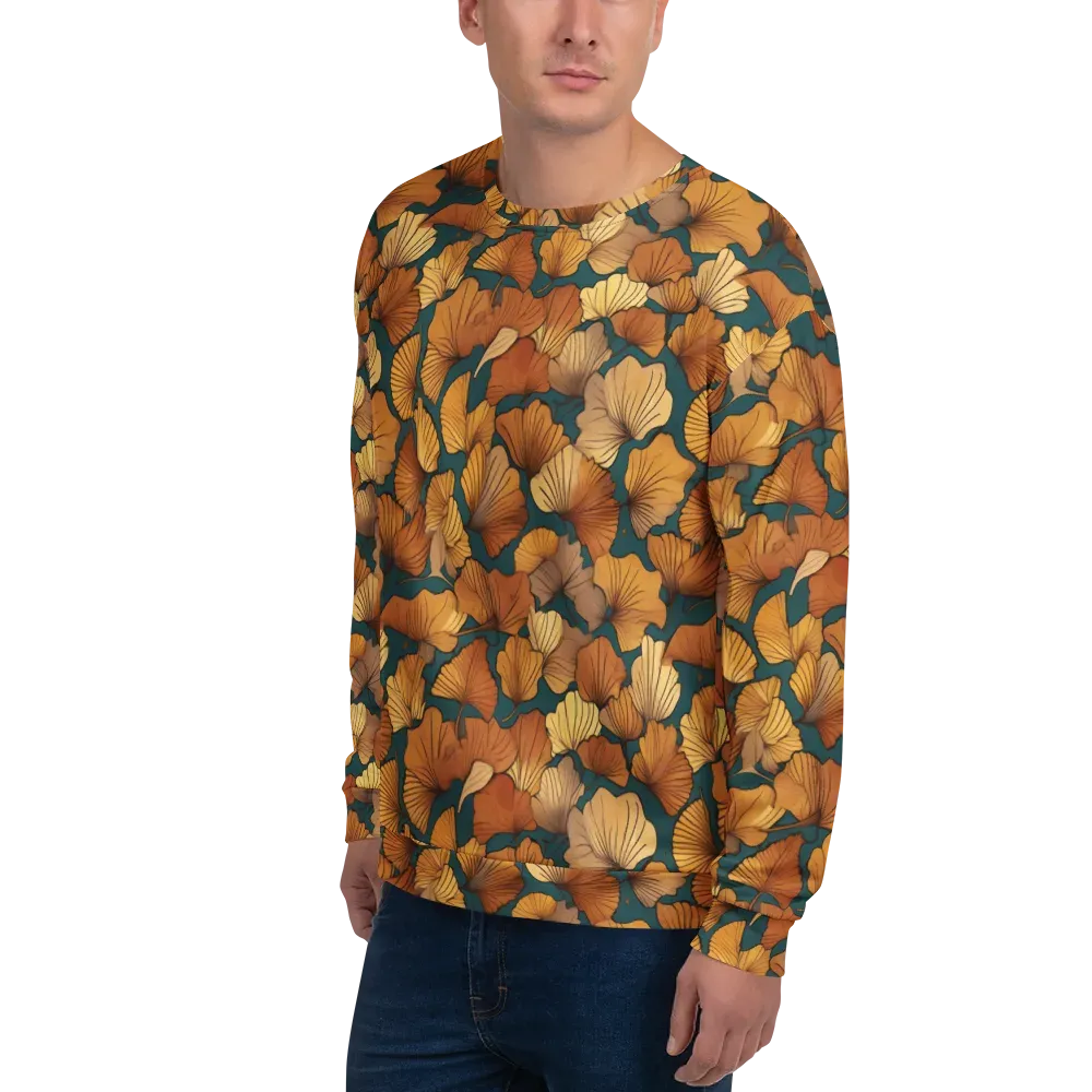 Ginkgo Ember on Sweatshirt — Left Front