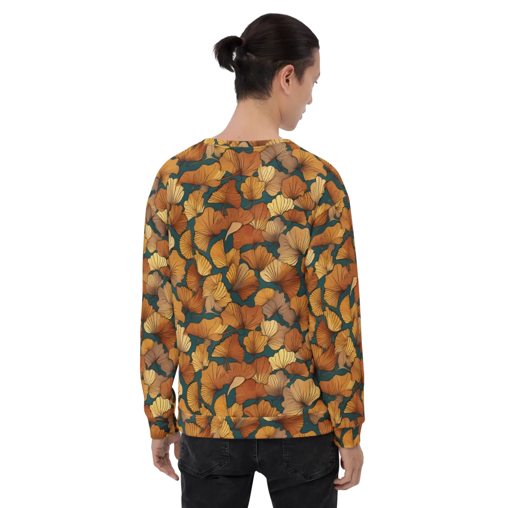 Ginkgo Ember on Sweatshirt — Back print