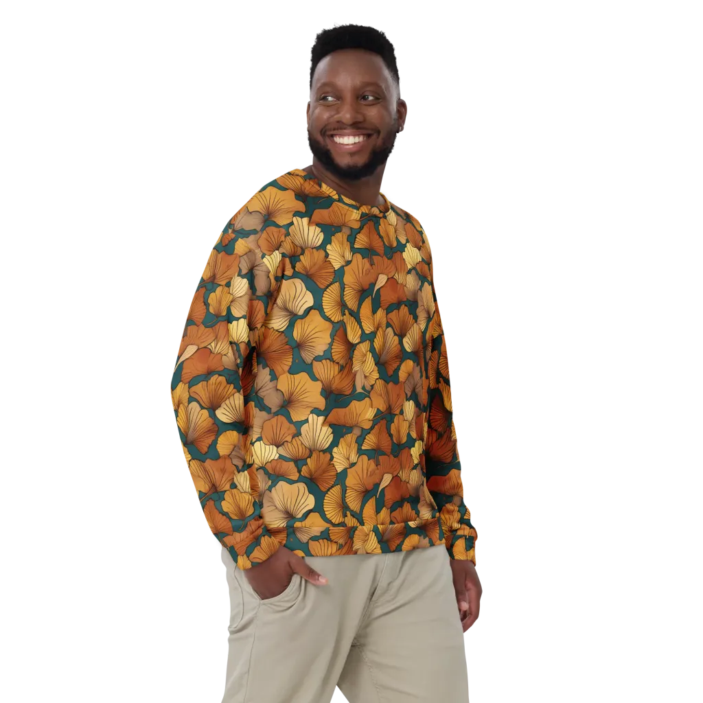 Ginkgo Ember on Sweatshirt — Front print