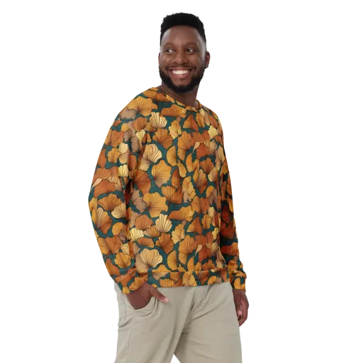 Ginkgo Ember on a Sweatshirt