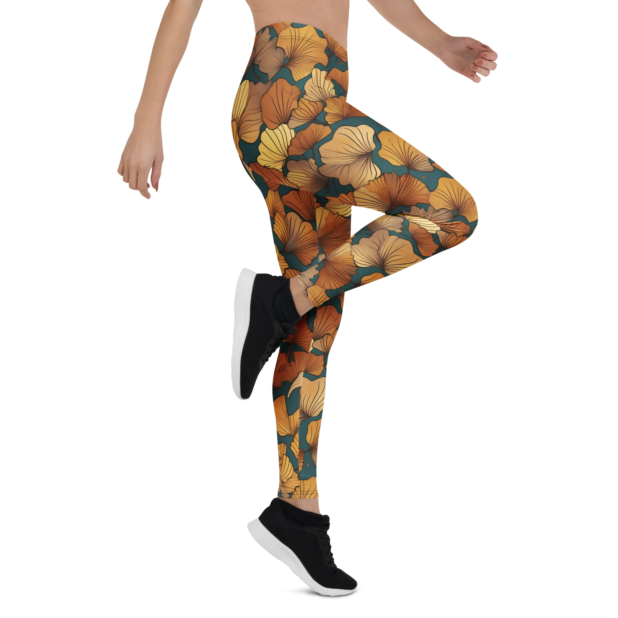 Ginkgo Ember on Leggings — Print file