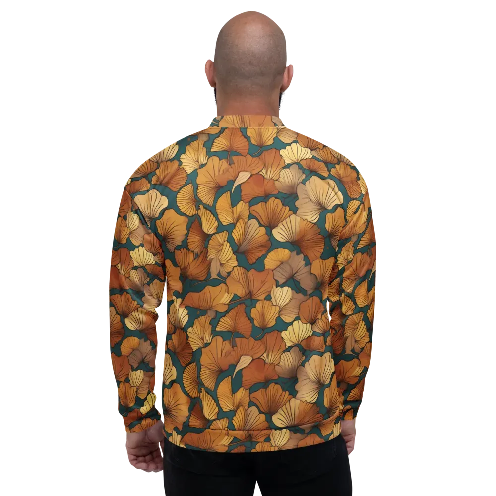 Ginkgo Ember on Bomber Jacket — Back