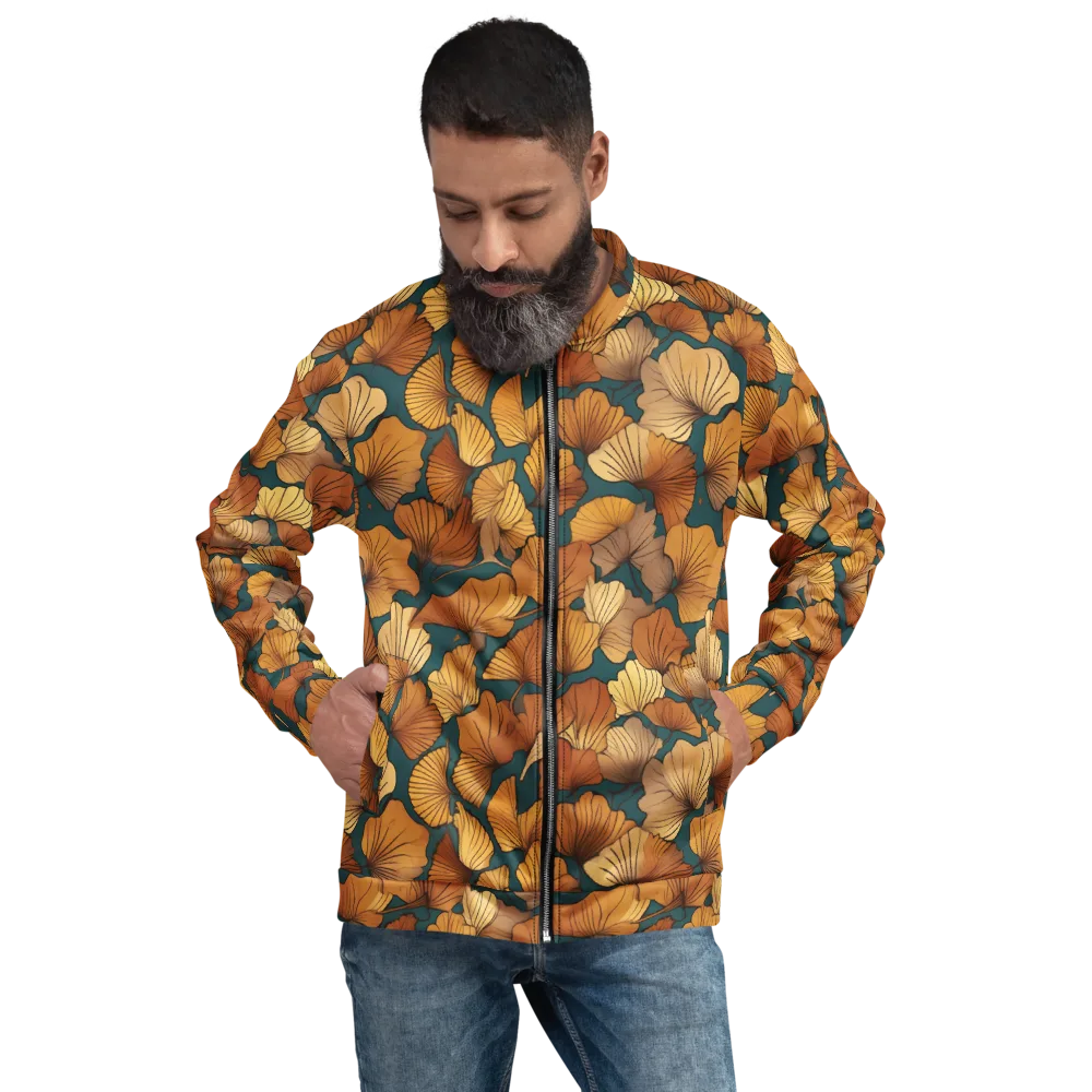 Ginkgo Ember on Bomber Jacket — Back print