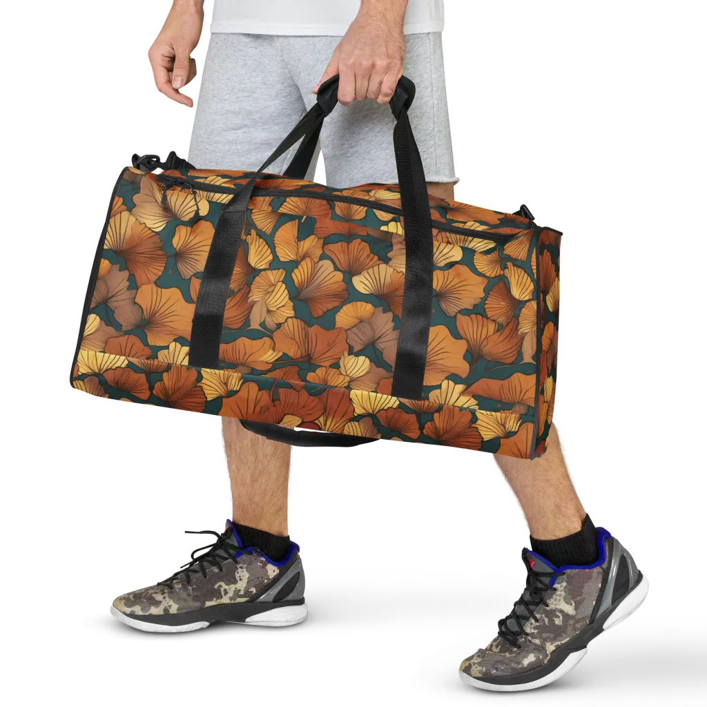 Ginkgo Ember on Duffle Bag — Front print
