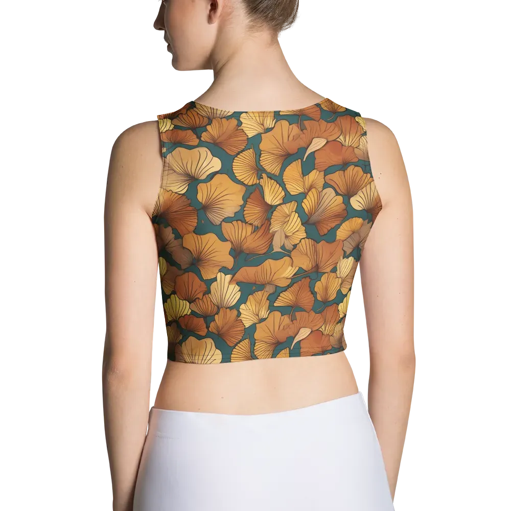 Ginkgo Ember on Crop Top — Back
