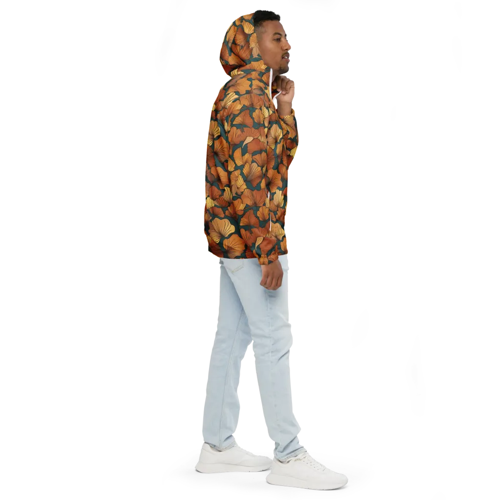 Ginkgo Ember on Men's Windbreaker — Right